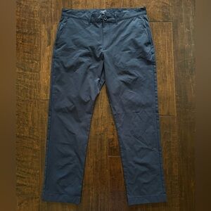 J. Crew Factory Straight-Fit Tech Chino Pant 34x30 Navy Blue